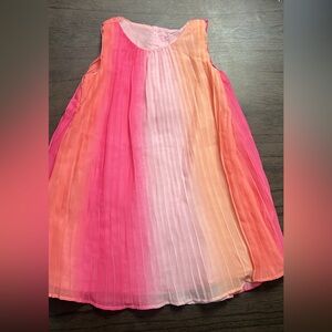 Gymboree Pink, Peach & Light Pink Ombre Pleated Dress